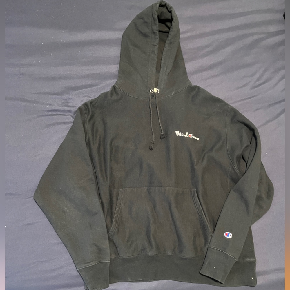 Mint Crew Champion Black Pullover Hoodie